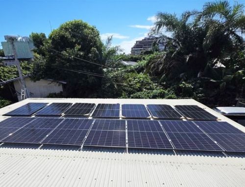 Projet photovoltaïque à Tahiti.
